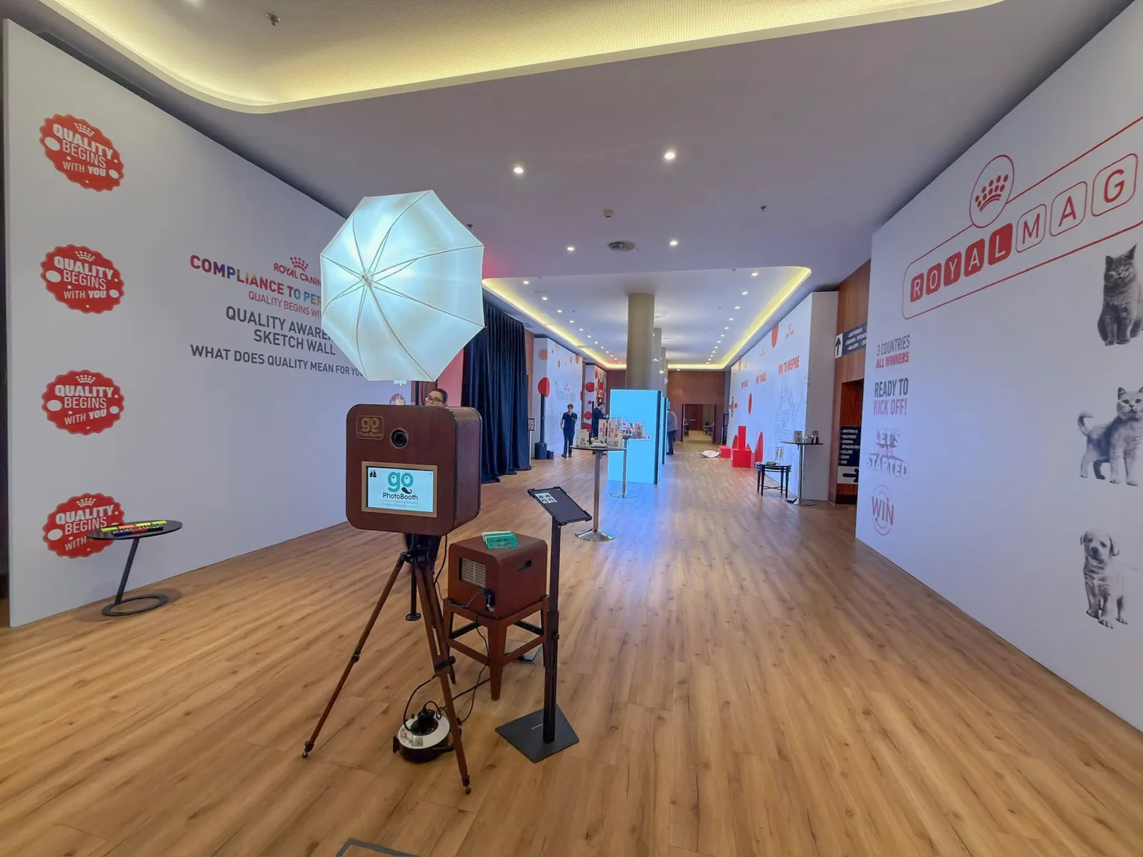 Το Vintage GoPhotoBooth στον χώρο του συνεδρίου πωλήσεων της Royal Canin στο Makedonia Palace στη Θεσσαλονίκη